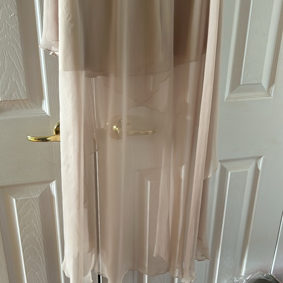 Strapless dress with multilayered sheer overlay - Picture 12 of 12